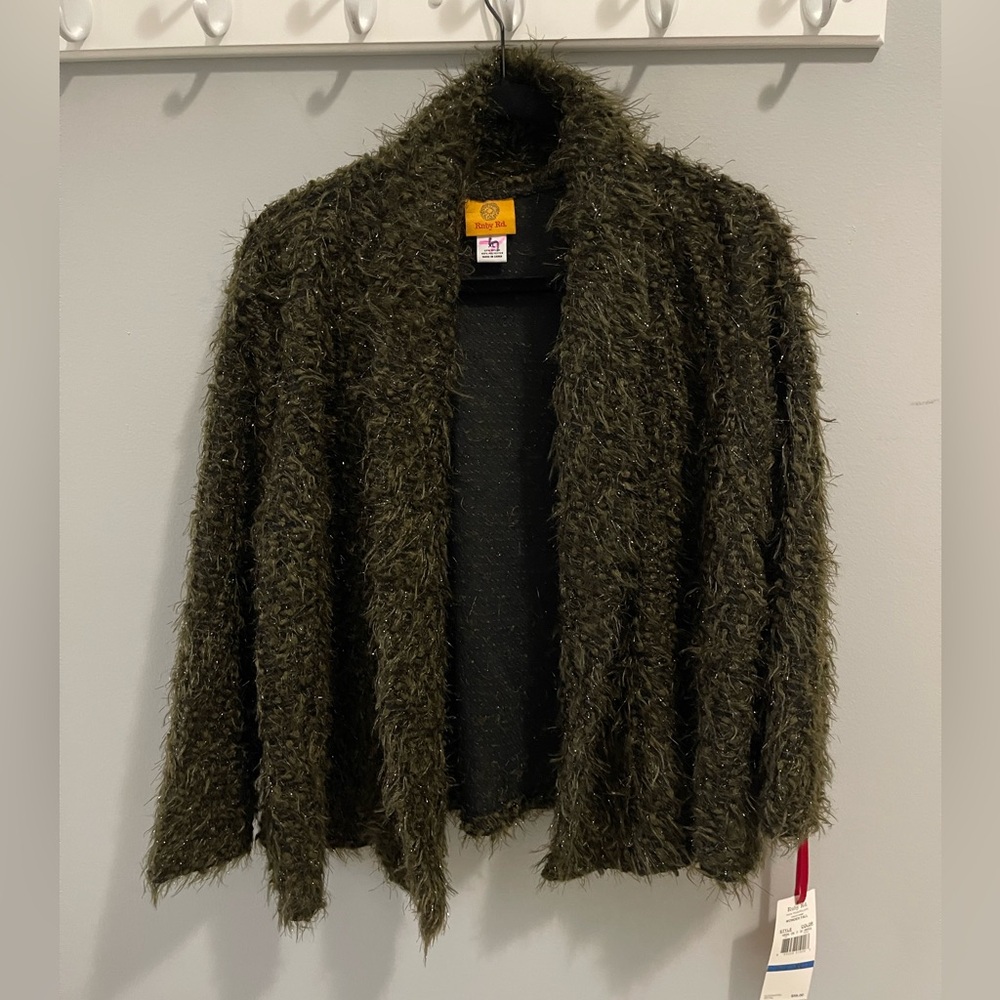 Ruby Rd. cardigan Sweater greenish brown NWT XL